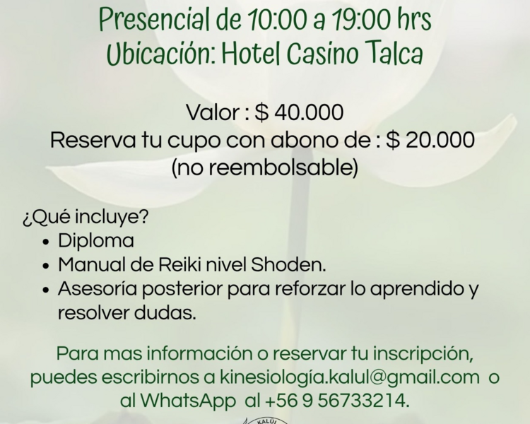 Formación Reiki tradicional japonés