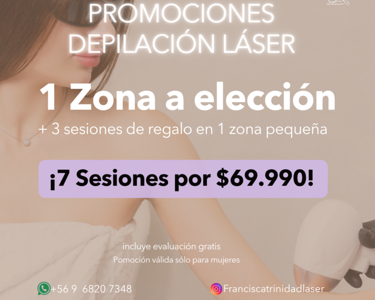 7 SESIONES EN 1 Z0NA A TU ELECCION + 1 ZONA PEQUEÑA DE REGALO (3 SESIONES) - AÑO 2025
