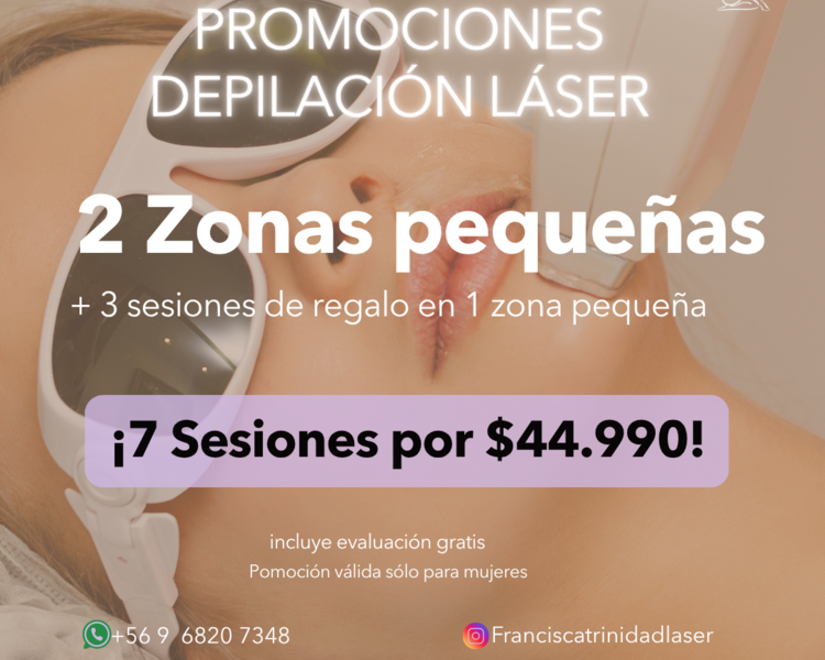 7 SESIONES EN 2 ZONAS PEQUEÑAS A TU ELECCIÓN + 1 ZONA PEQUEÑA DE REGALO (3 SESIONES) - AÑO 2025