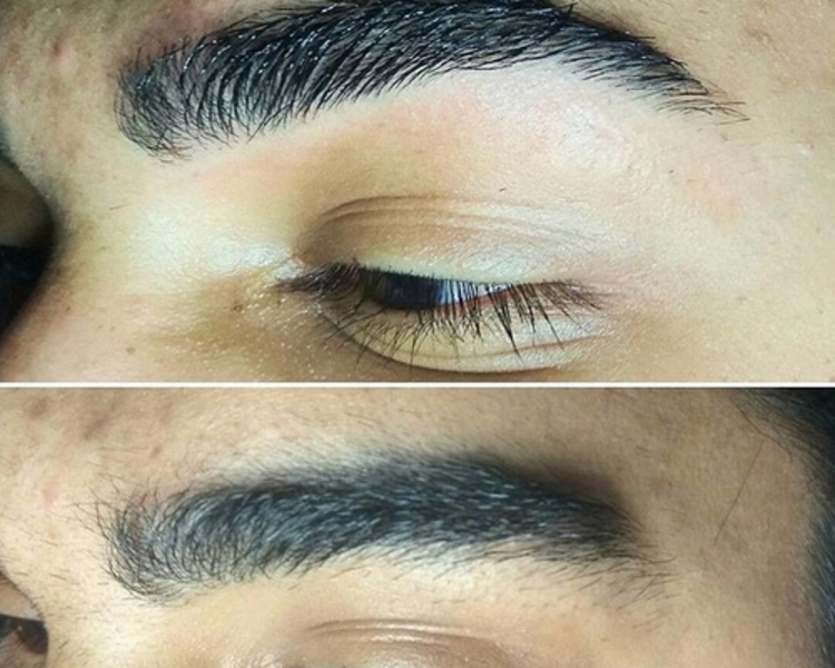 Arreglo de ceja a navaja