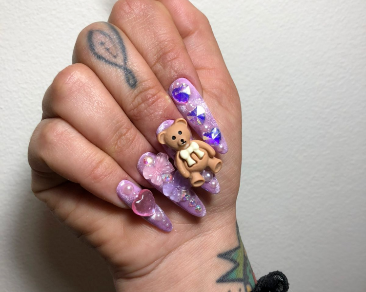 Diseño Full cristales (valor por ambas manos)