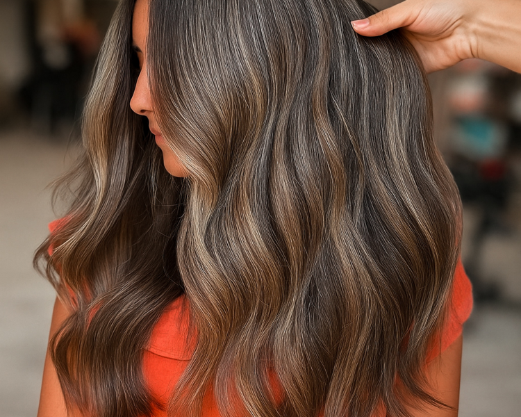 Mechas FOILAYAGE dama pelo medio ( incluye corte y tratamiento )