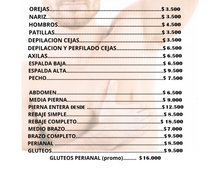 DEPILACION, SOLO HORAS POR WHATSAPP