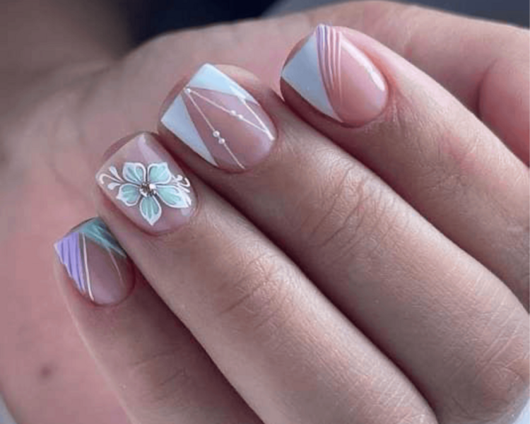 SEMI UÑA CORTA DAMA + BASE RUBBER