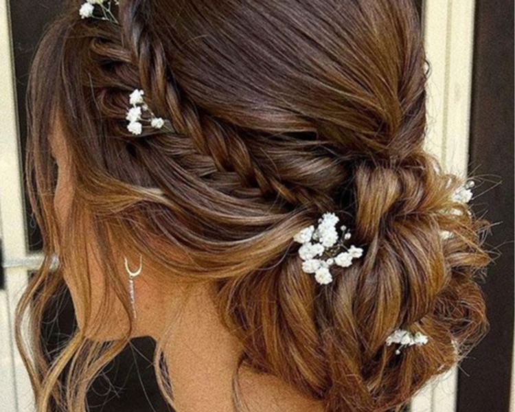 Recogido elegante para eventos