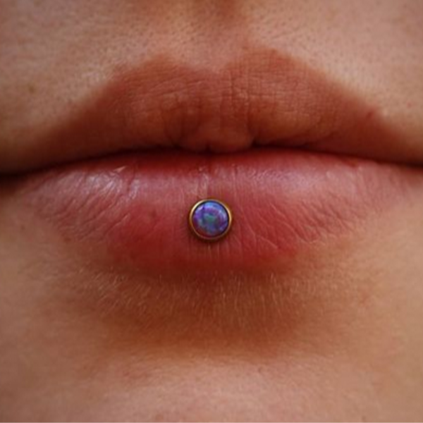 Inverted Labret Piercing