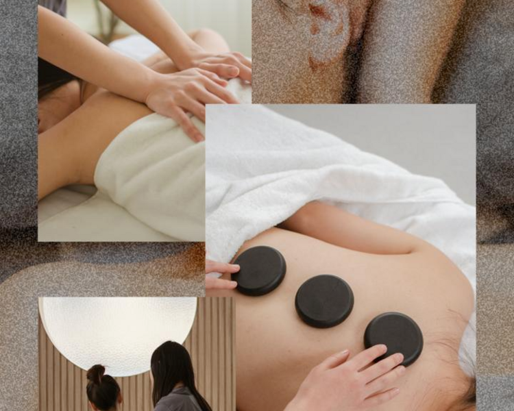 sesion cuerpo completo  relajantes con piedras calientes 