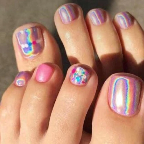 Gel en pies con diseño