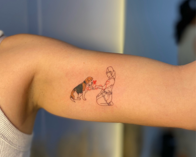 Tatuaje mascota 2cm a 10cm a colores🐶🐱🌈