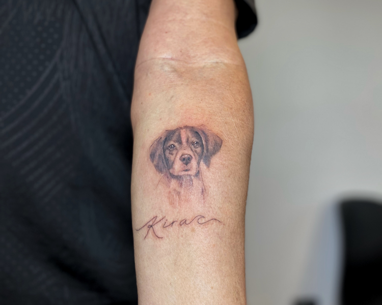 Tatuaje mascota 2cm a 10cm en blanco y negro 🐼