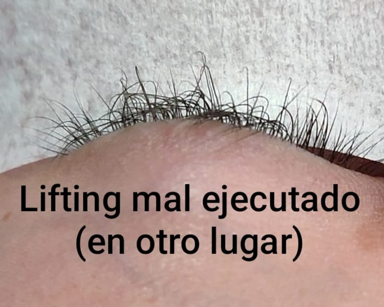 Reversing de lifting (en casos de pestañas maltratadas en otros studios)