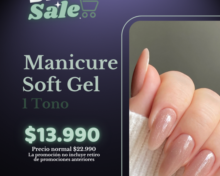 Black Manicure Soft Gel 1 Tono