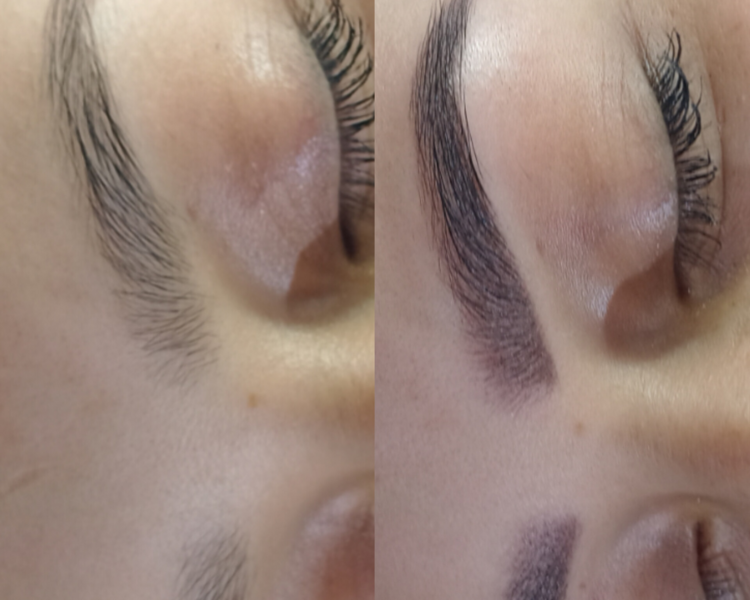 Micropigmentación de cejas efecto sombreado PowderBrows 