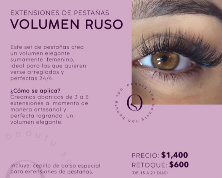 Extensiones de Pestañas Volumen Ruso