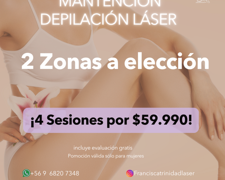 4 SESIONES EN 2 ZONAS GRANDES A ELECCIÓN - AÑO 2025