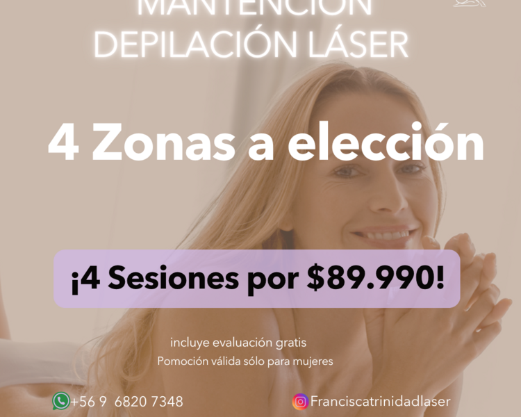 4 SESIONES EN 4 ZONAS GRANDES A ELECCIÓN - AÑO 2025