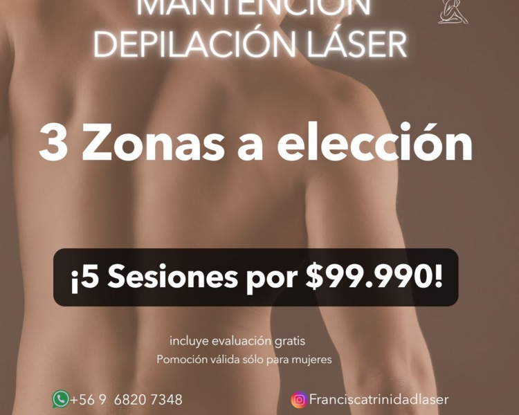 5 SESIONES EN 3 ZONAS GRANDES A ELECCIÓN- AÑO 2025