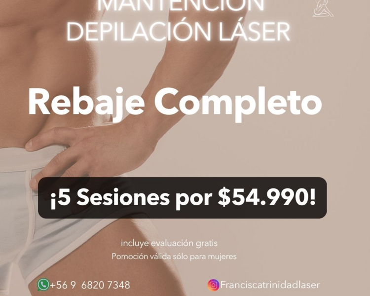 5 SESIONES EN REBAJE COMPLETO - AÑO 2025
