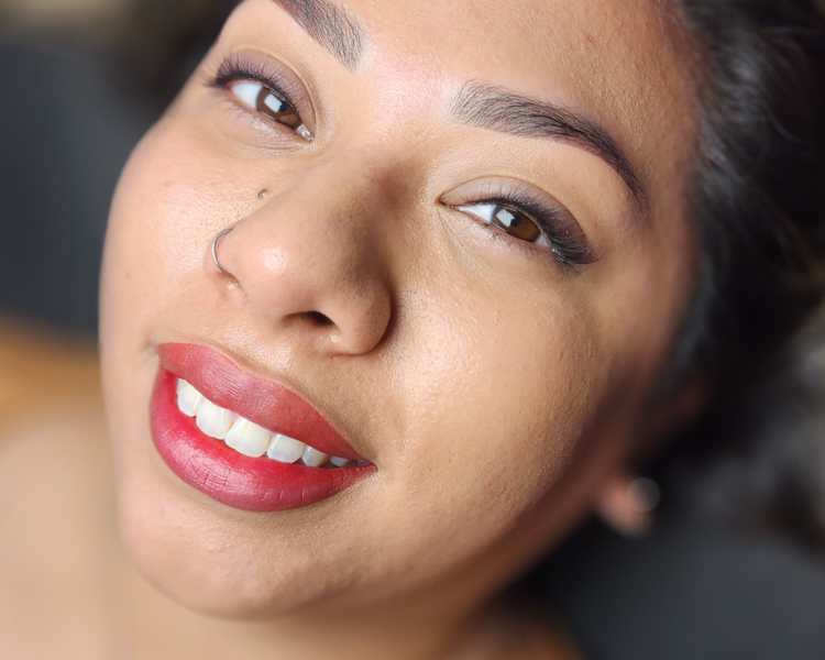 Micropigmentacion de Labios Primera Sesion Por Mica