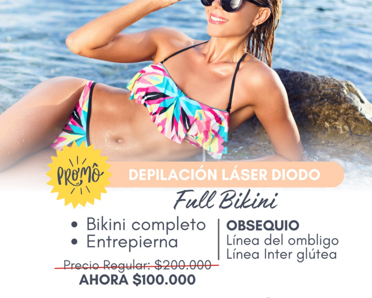 FULL BIKINI (BIKINI COMPLETO, LINEA INTERGLUTEA Y LINEA ALBA)