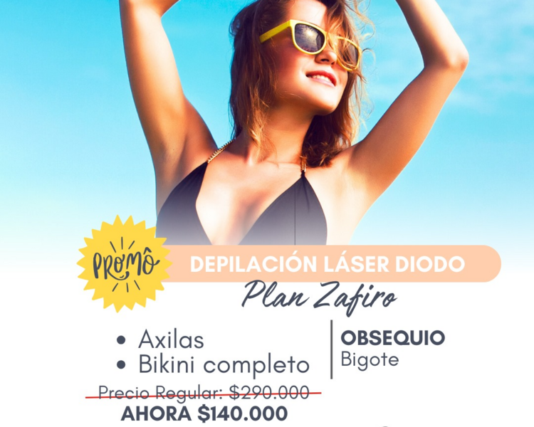 PAQUETE - ZAFIRO 1 (AXILAS Y BIKINI COMPLETO)