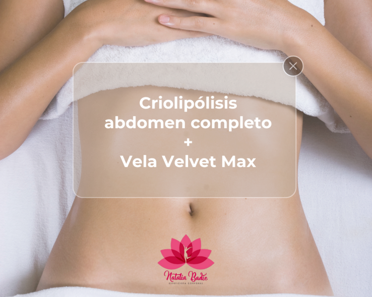 Promo Criolipólisis Abdomen Completo + Vela Velvet
