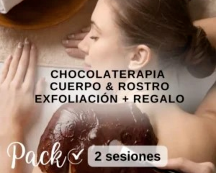 2×1 Chocolaterapia Espalda+Rostro+Exfoliación+Regalo