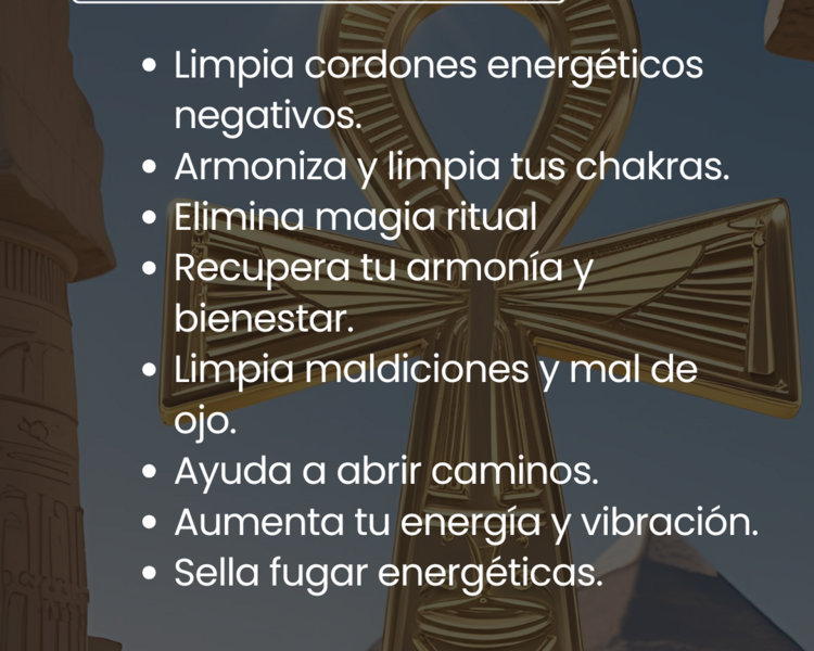 Limpieza energética y Sanación llave Ankh 