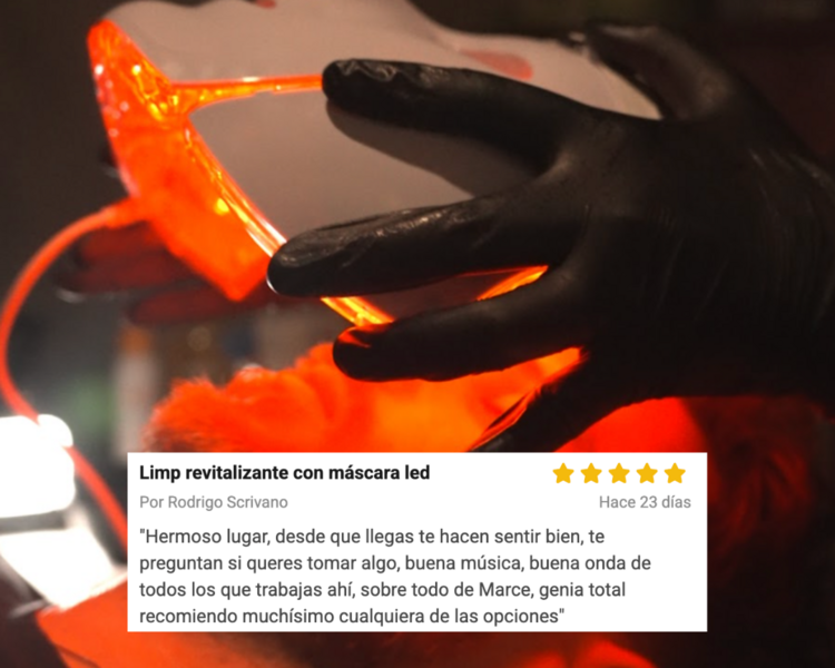 Limp revitalizante con máscara led 