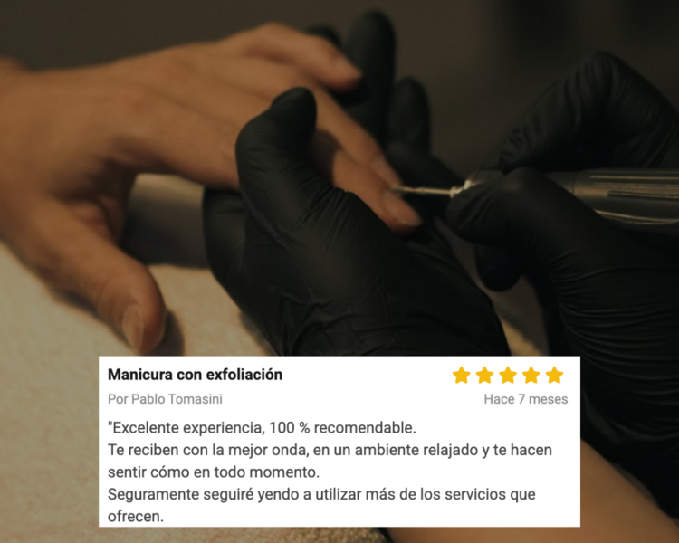 Manicura con exfoliación