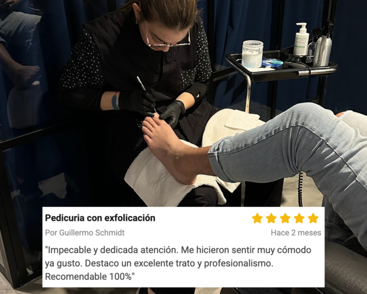 Pedicuria con exfolicación