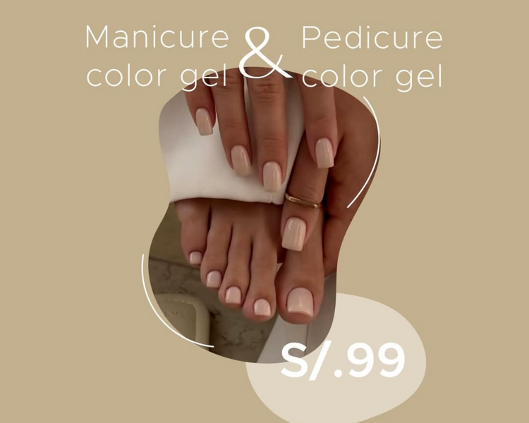 Manicure gel + Pedicure gel