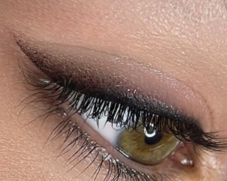 Delineado difuminado con micropigmentación 👁️