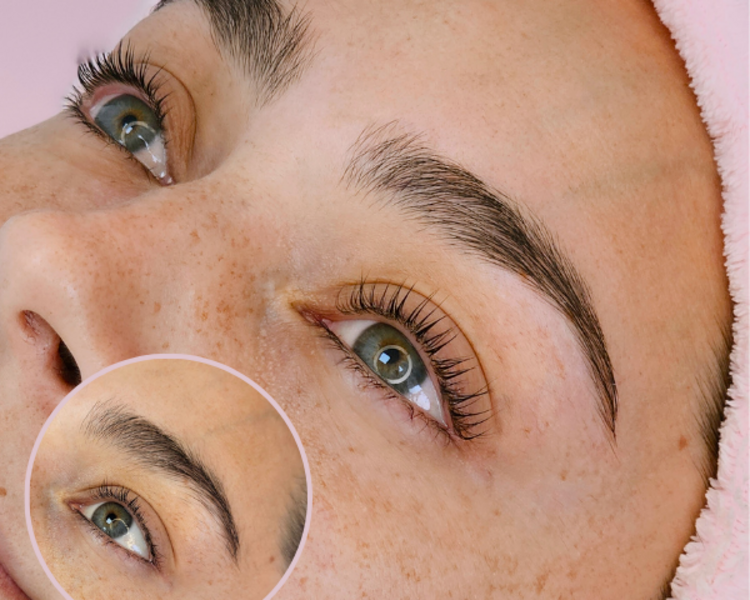 Lifting de pestañas + Perfilado + Laminado de cejas