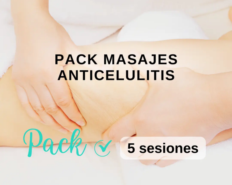 Pack 5 Sesiones Masajes Reductivos Anticelulitis