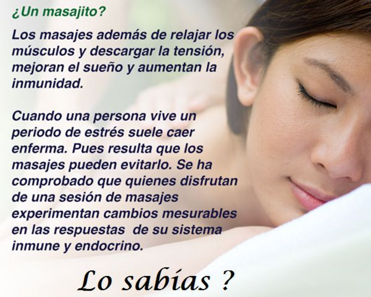 Masajes Descontracturantes aplicando Calor 