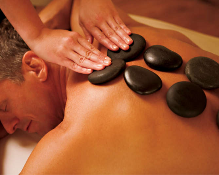 Masajes relajantes con Piedras calientes 