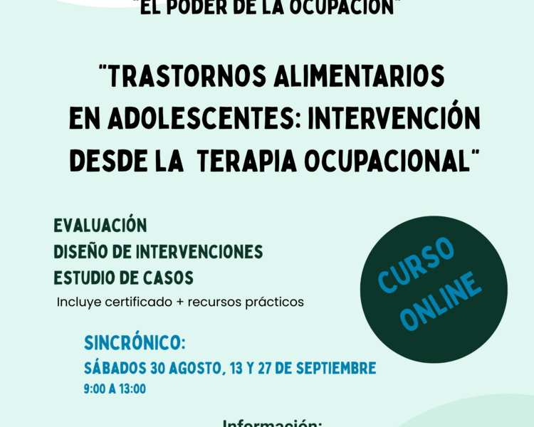 Intervención desde la Terapia Ocupacional en Trastornos Alimentarios en Adolescentes