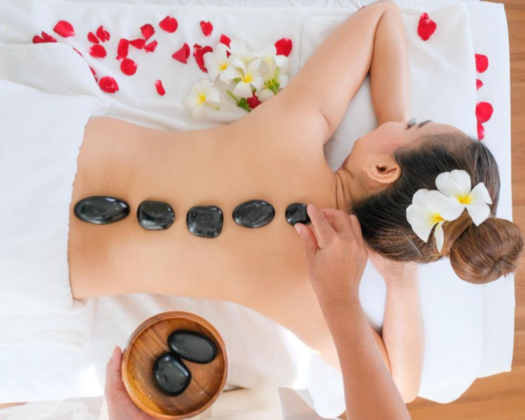 Masaje con piedras calientes 🔥 cuerpo completo (Sesión de 60 minutos)