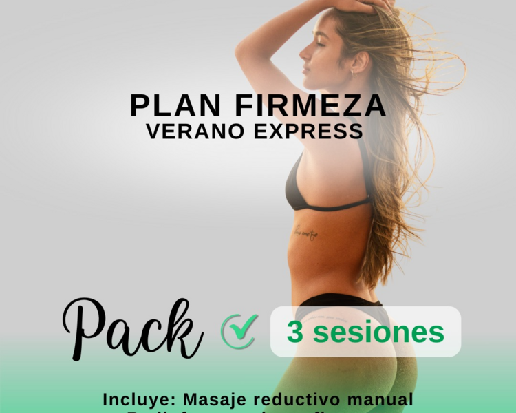 OFERTA: Plan Firmeza – Verano Express (3 sesiones)