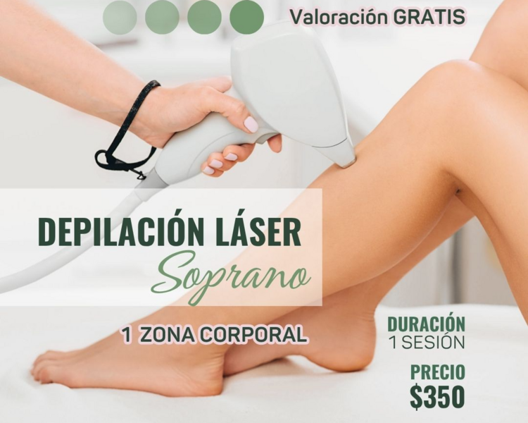 Depilación Laser - 1 Sesión - 1 Zona corporal 