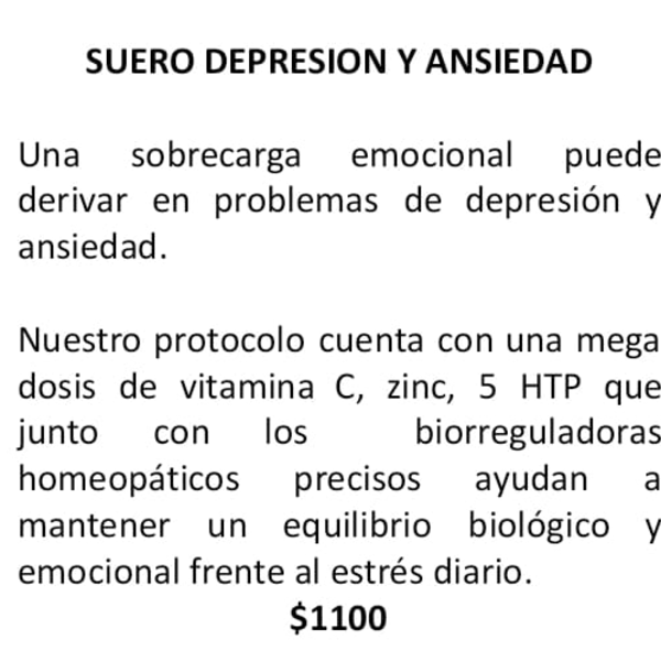 SUERO DEPRESION Y ANSIEDAD