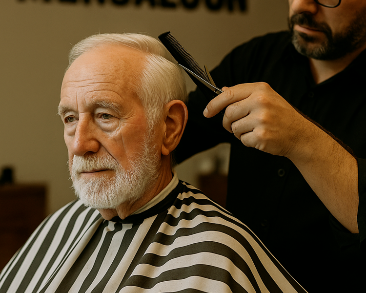 Corte cabello Adulto Mayor +70 años