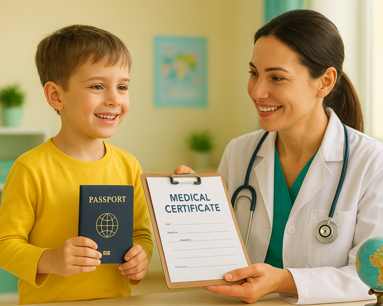 CERTIFICADO MÉDICO PARA PASAPORTE 