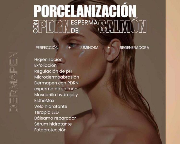 Porcelanización con PDRN esperma de salmon