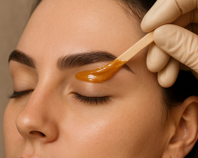 Cejas Con cera (eyebrows wax)