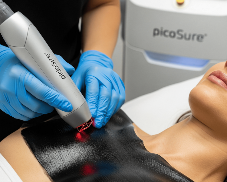 Hollywood Peel Zona de escote 1 sesión