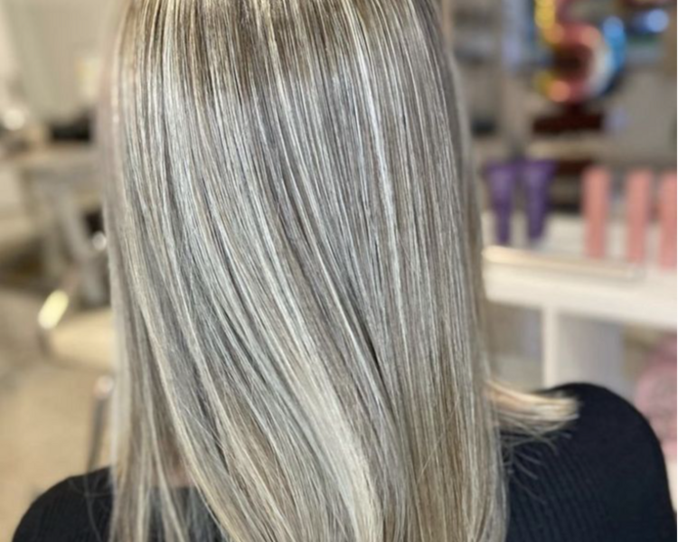 Balayage rubio beige