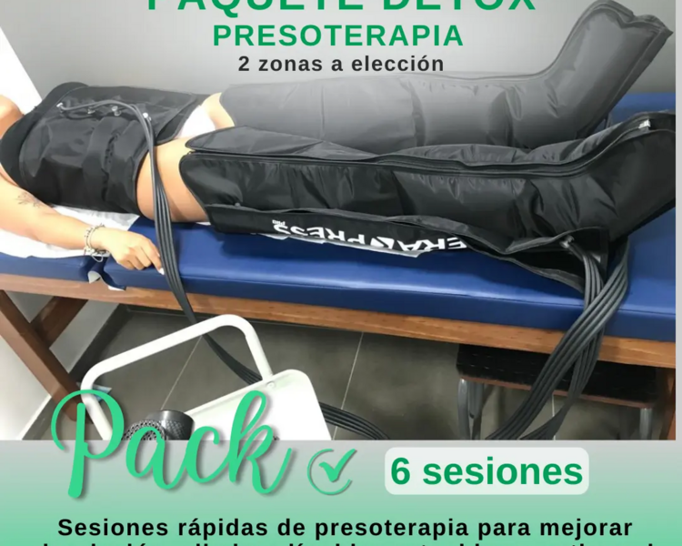 Paquete Detox Presoterapia 6 sesiones