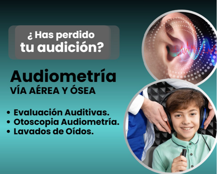 Consulta Fonoaudiología (Evaluación Auditiva - Otoscopia - Audiometría - Lavado de Oídos - Diagnóstico Vestibular)